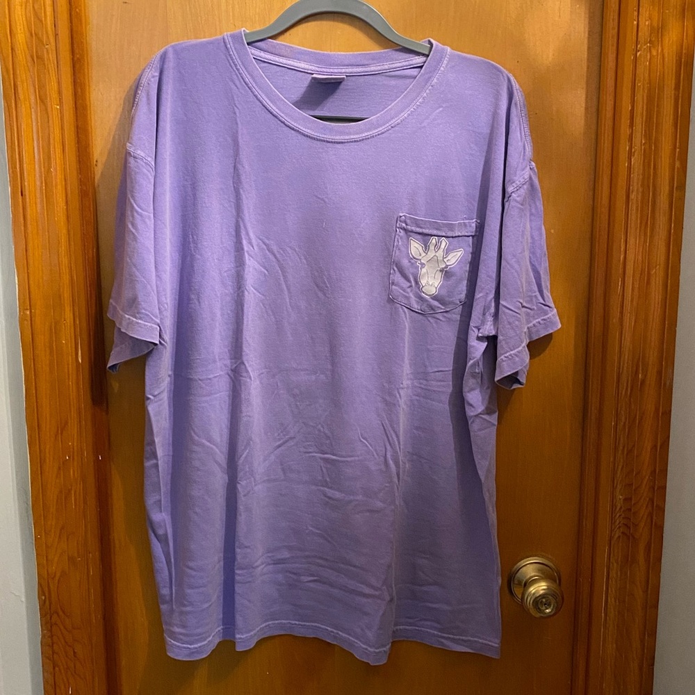 Light purple Gigi Raffe T-Shirt with pocket
